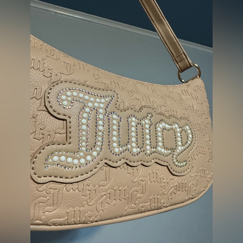 Juicy Couture Tan Shoulder Bag cafe NWT brown rare - Picture 3 of 11